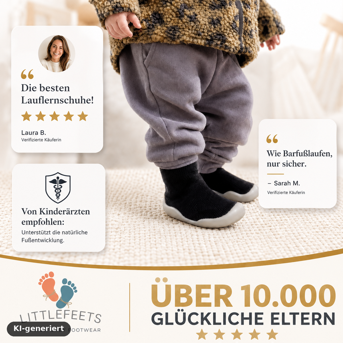 LittleFeets - Natürlich laufen – Babyschuhe mit flexibler Sohle